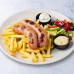 Bavarian sausage with cheese