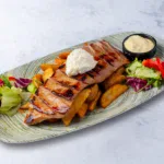 Smoked pork steak